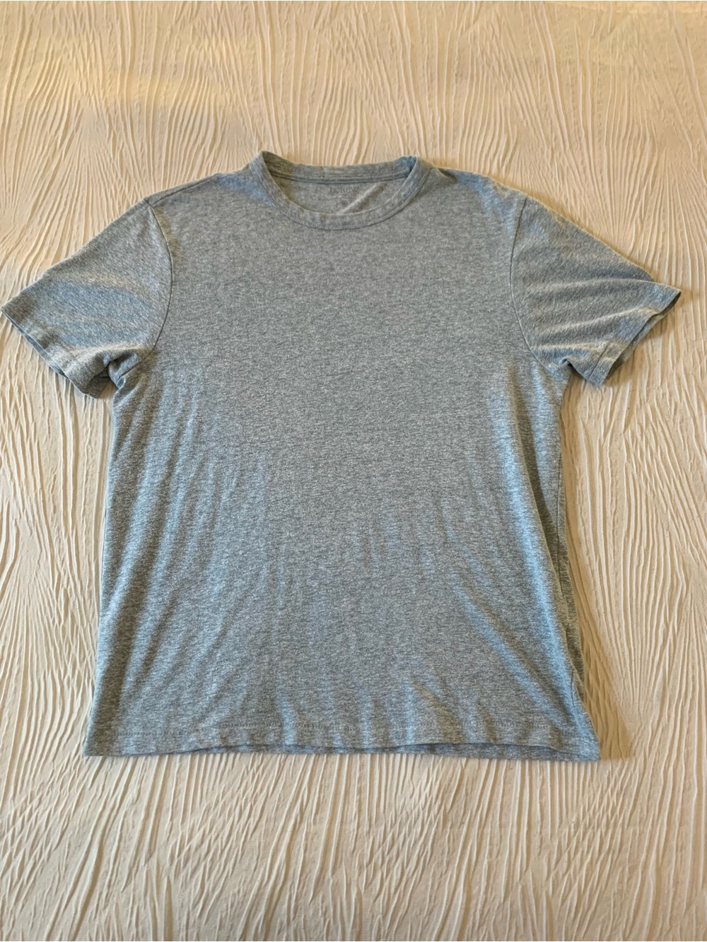 J. Crew Blue/Seafoam Green Lightweight Linen Blend Short Sleeve T-Shirt, size M